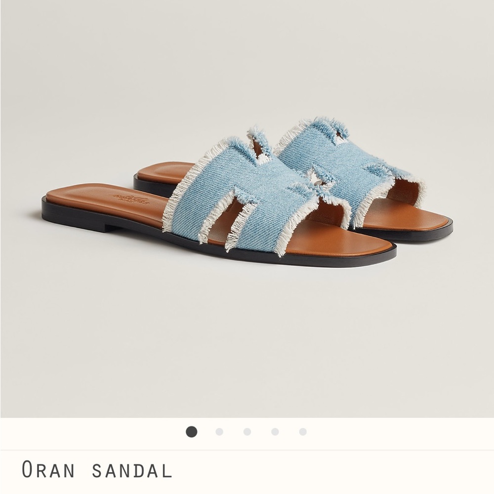 BNIB denim oran sandal